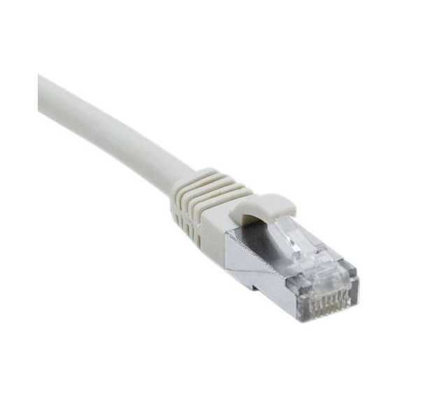 Cordon RJ45 catégorie 6A F/UTP LSOH snagless gris - 0,5 m
