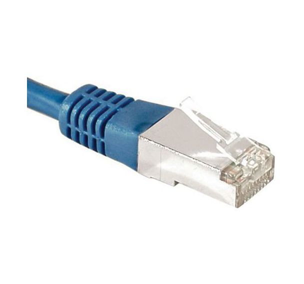 Cordon RJ45 catégorie 6A F/UTP bleu - 15 m