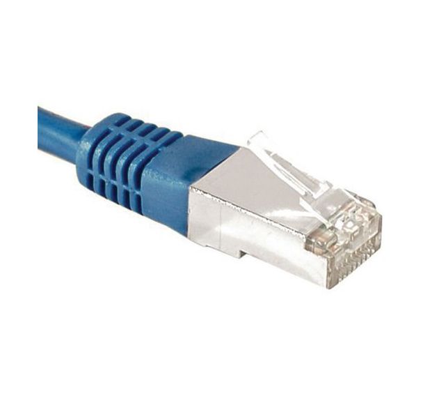Cordon RJ45 catégorie 6A F/UTP bleu - 1 m