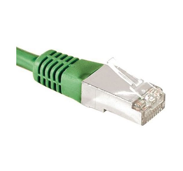 Cordon RJ45 catégorie 6A F/UTP vert - 0,5 m