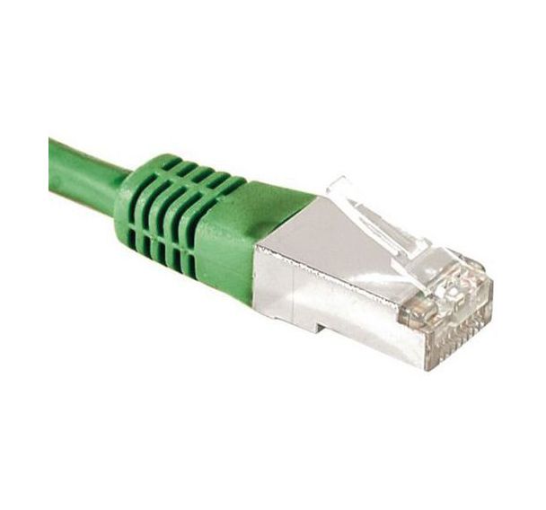 Cordon RJ45 catégorie 6A F/UTP vert - 20 m