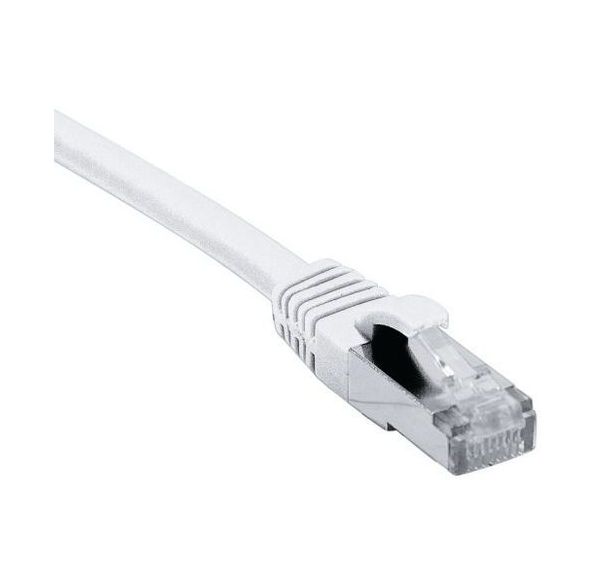Cordon RJ45 catégorie 6A S/FTP LSOH snagless blanc - 5 m