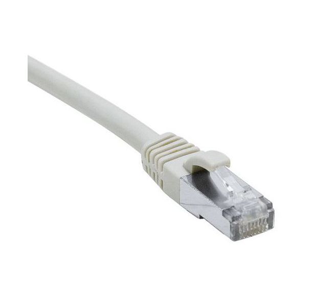 Cordon RJ45 catégorie 6A S/FTP LSOH snagless gris - 0,5 m