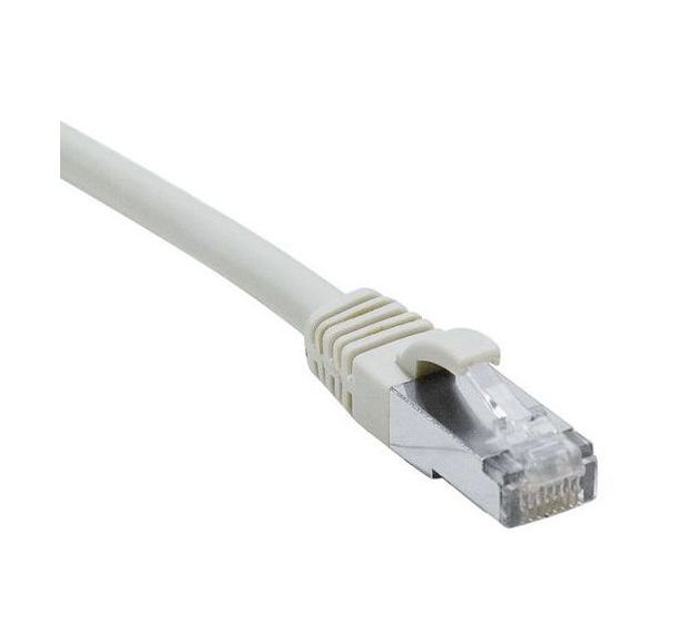 Cordon RJ45 catégorie 6A S/FTP LSOH snagless gris - 2 m