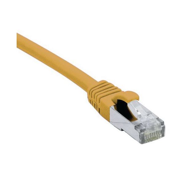 Cordon RJ45 catégorie 6A S/FTP LSOH snagless orange - 0,3 m