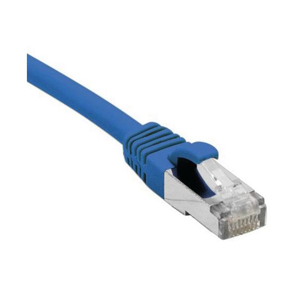 Cordon RJ45 catégorie 6 F/UTP LSOH snagless bleu - 0,5 m