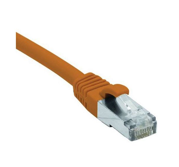 Cordon RJ45 catégorie 6 F/UTP LSOH snagless orange - 3 m