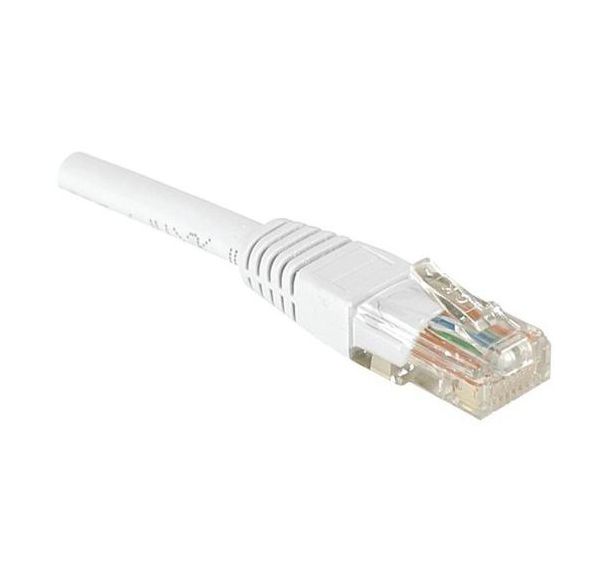 Cordon RJ45 catégorie 6 U/UTP blanc - 15 m