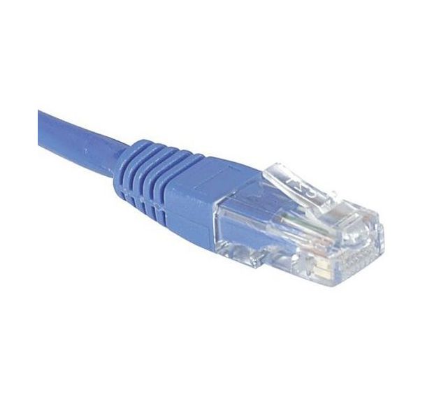 Cordon RJ45 catégorie 6 U/UTP bleu - 0,3 m