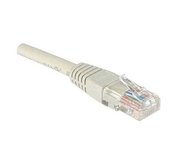 Cordon RJ45 catégorie 6 U/UTP gris - 5 m