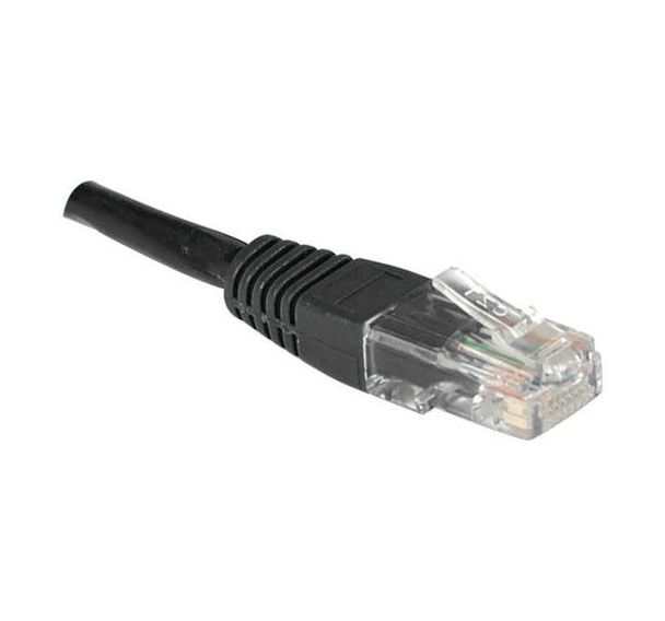 Cordon RJ45 catégorie 6 U/UTP noir - 20 m