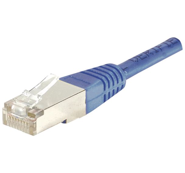 Cordon Rj45 Cat 5E F/Utp Bleu