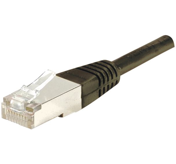 Cordon Rj45 Cat 6 F/Utp Noir