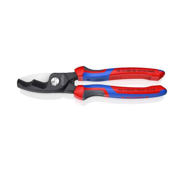 Coupe-câbles à double tranchants avec gaines bi-matière 200 mm