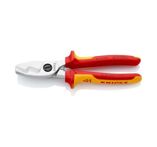 Coupe-câbles double tranchants isolé 1000V VDE Knipex