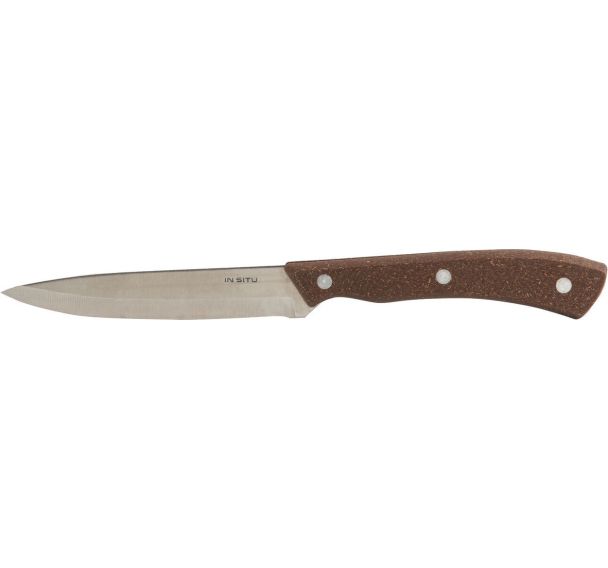 Couteau à steak avec manche en bambou - In Situ - Lot de 12