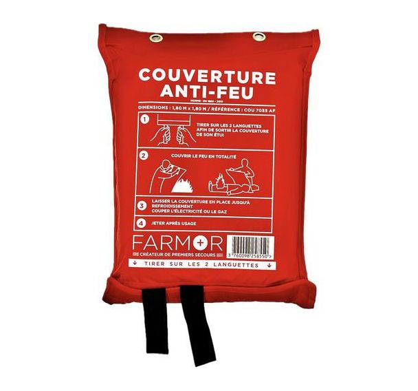 Couverture anti feu - étui rigide - Farmor