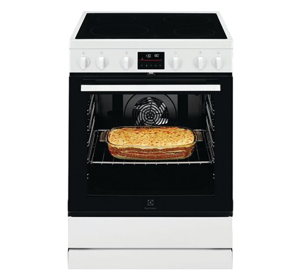 Cuisinière vitrocéramique LKR64890BW - Largeur 60 cm - Electrolux