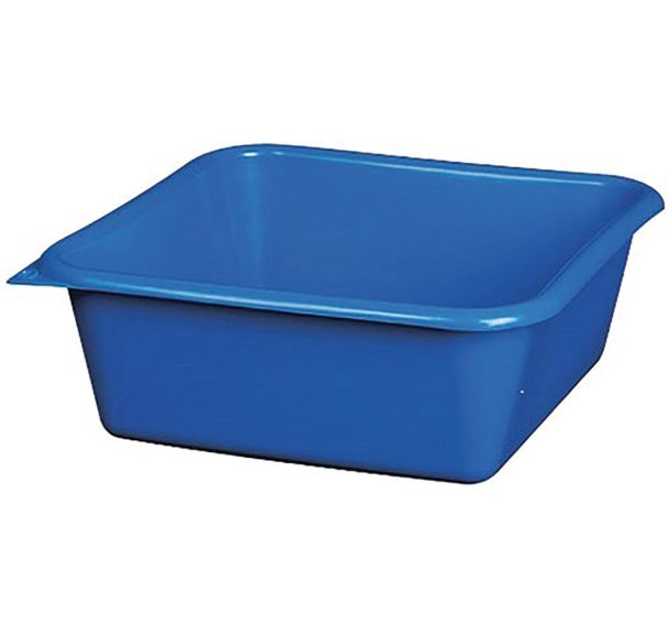 Cuvette carrée 20cm 1.5l bleu