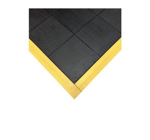 Dalle antifatigue M2 noire 91 x 91 cm - Rebourne