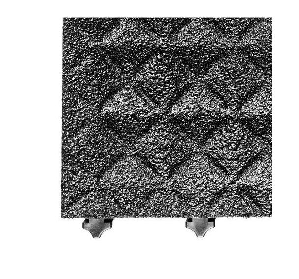 Dalle antifatigue antidérapante H3 noir 46 x 46 cm