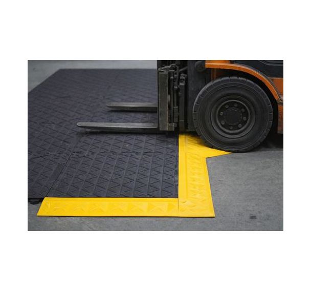 Dalle antifatigue pour chariot élévateur H7 noir REBOURNE