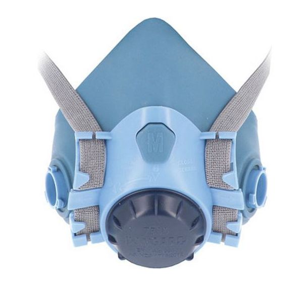 Demi-masque respiratoire en silicone à 2 filtres à baïonnette - Singer