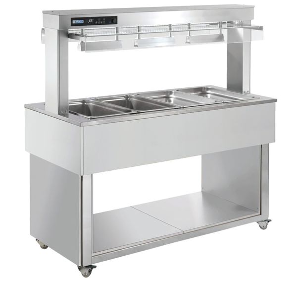 Desserte bain-marie à eau TRADITION REDTR-RED+4W