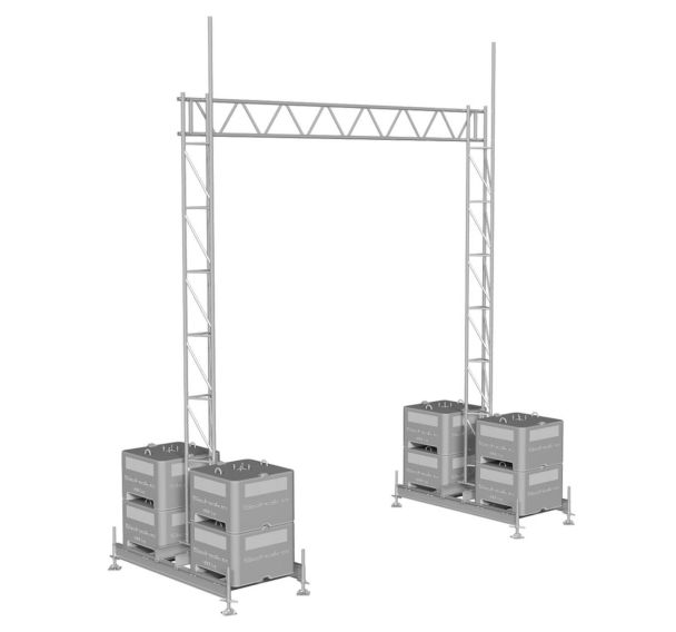Dispositif de montage passerelle - Poutre à grille - Schake