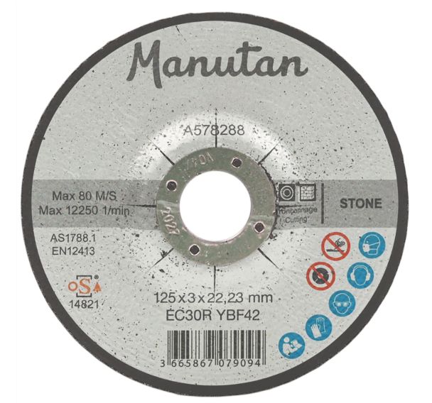 Disque à tronçonner plat tout matériaux – Manutan - Manutan Expert