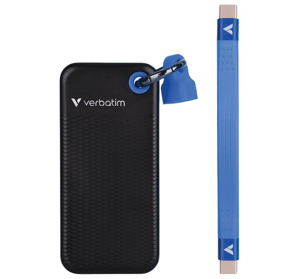 Disque dur externe SSD Pocket Bleu 1To - Verbatim