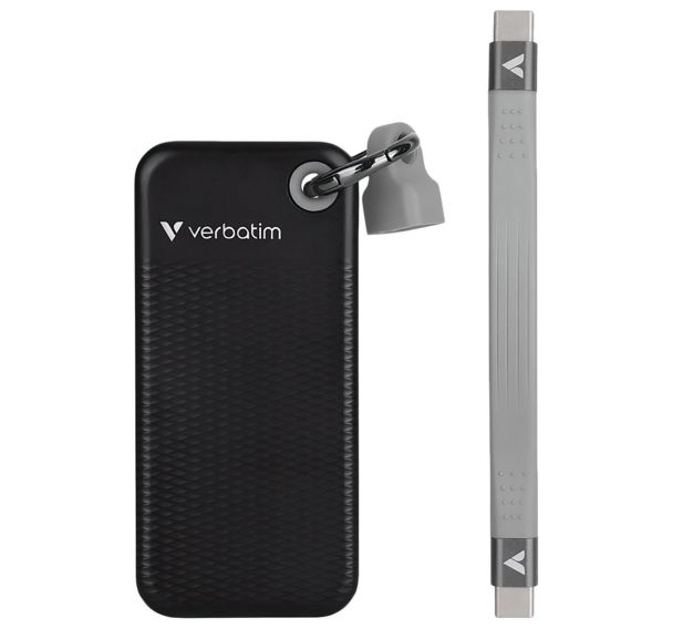 Disque dur externe SSD Pocket Gris 1To - Verbatim