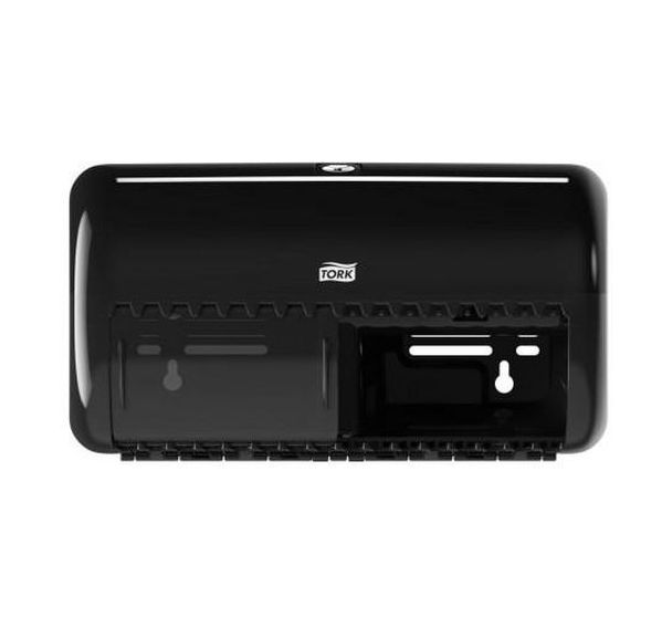 Distributeur de papier toilette - Tork T4, Coloris : Noir