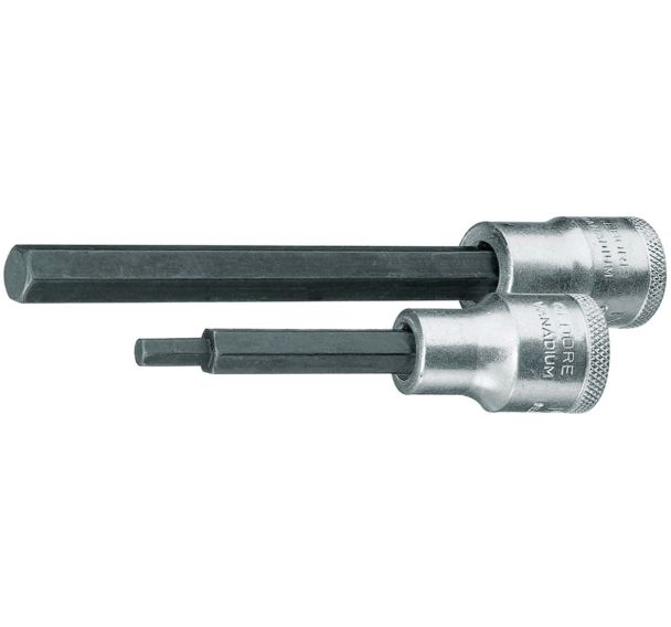 Douille tournevis métrique longue 1/2'' vis 6 pans - IN19L - Gedore