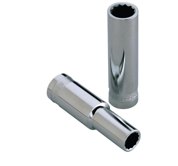 Douilles longues 1/2'' 12 pans en pouce