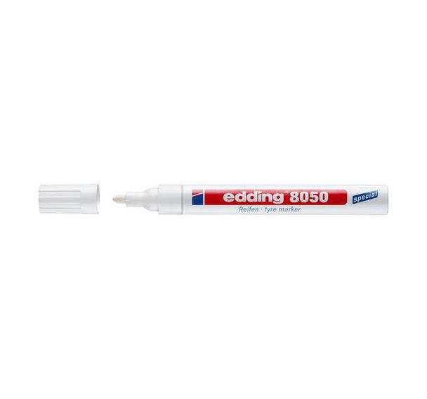 E-8050 Marqueur caoutchouc blanc