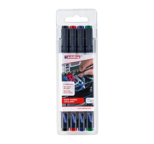E-8407 Marqueur câble set de 4 pcs