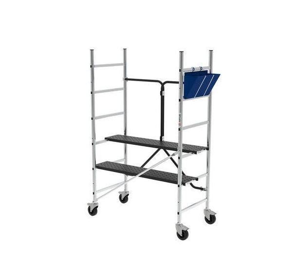 Échafaudage mobile en aluminium avec double plancher SYNCHRO