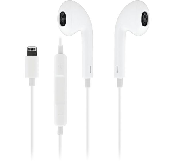 Ecouteurs avec micro semi intra-auriculaires Lightning Way - blanc