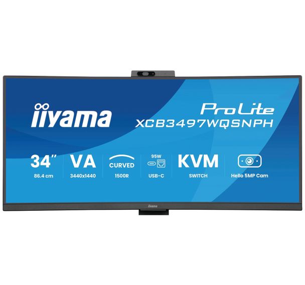 Ecran PC 34'' ProLite XCB3497WQSNPH-B1 - Iiyama