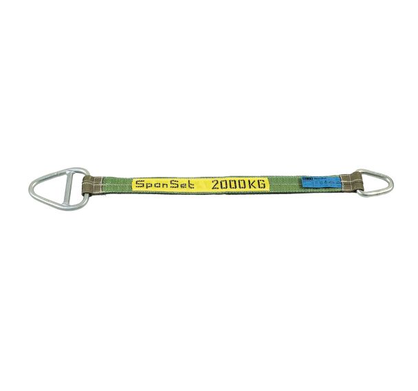 Élingue traitée au polyuréthane - Force 2 000 à 6 000 kg - Avec anneau de fermeture et anneau en acier - 2 m à 4 m