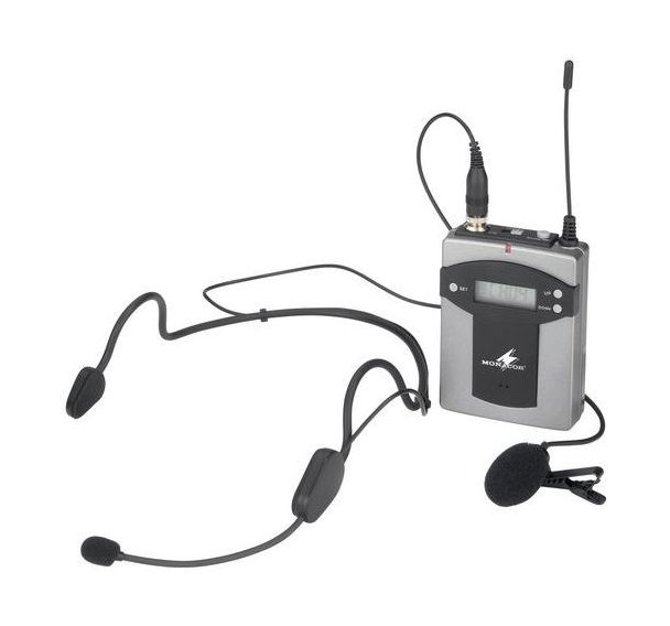 Emetteur de poche TXA-800HSE micro cravate / serre tête - Monacor