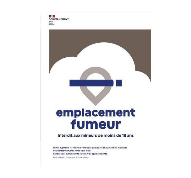 Emplacement fumeur aluminium - Kaptorama