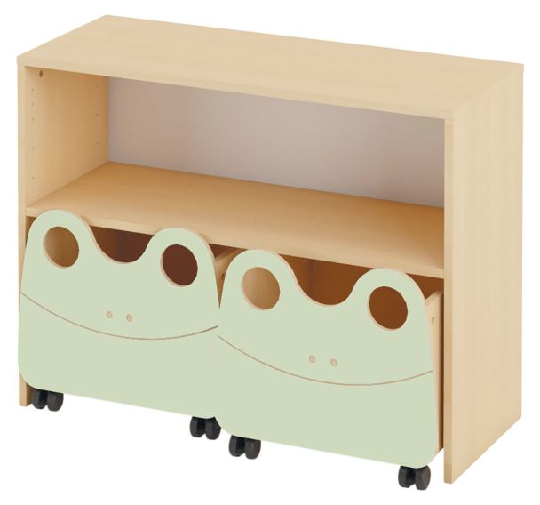 Ensemble de 2 caissons mobiles - grenouille 50 x 40 x 45 cm