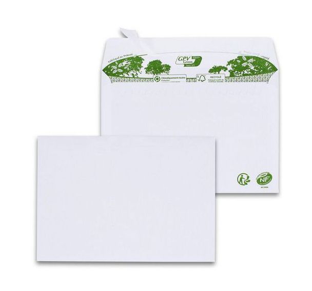 Enveloppe blanche ERA Pure 80 g/m² - Boîte de 200 - GPV Green®