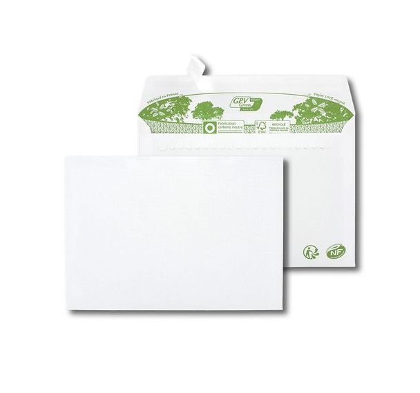 Enveloppe extra blanche 80g avec bande de protection - Era Pure