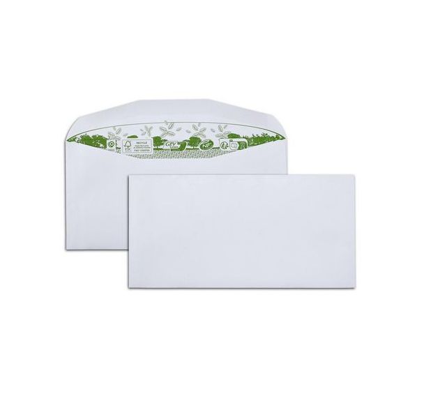 Enveloppe patte trapèze blanche 80g gommées sans fenêtre - Era Pure