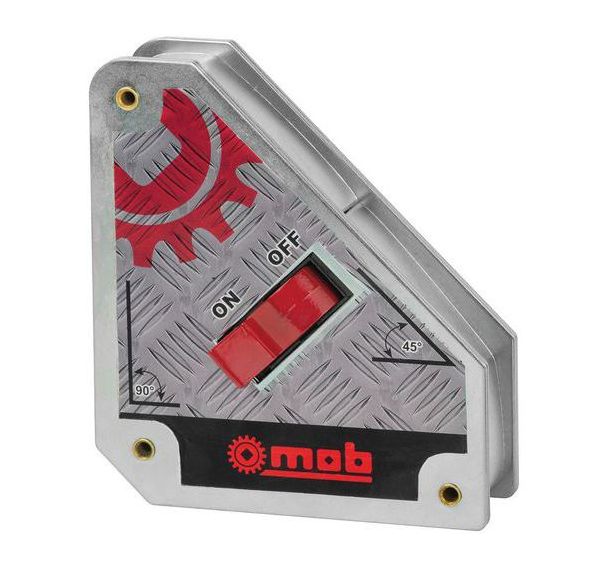 Équerre magnétique avec interrupteur - Force 31,5 à 36 kg - Mob