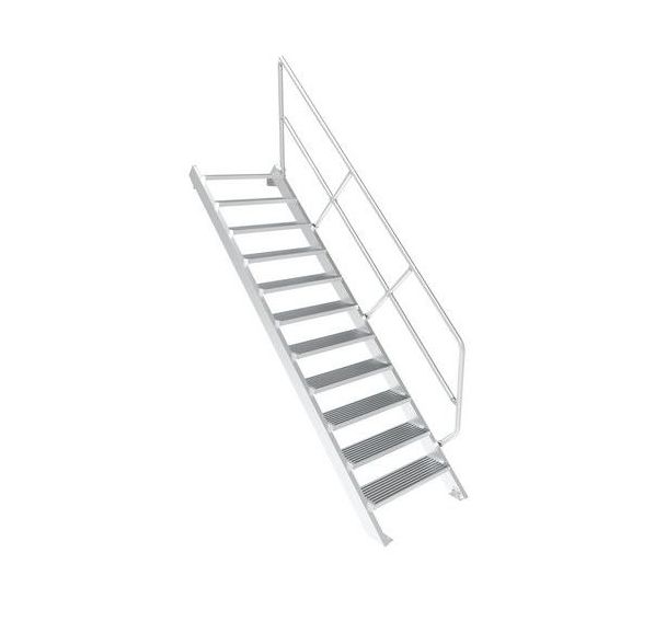 Escalier avec main courante - Inclinaison 45° ou 60° - Tubesca