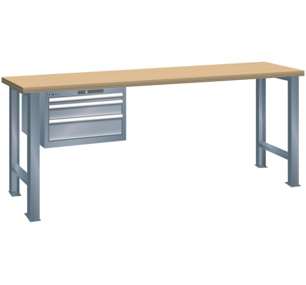 Établi 3 tiroirs 27x36E - Hauteur 850 mm - Lista